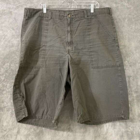 Genuine Dickies Ripstop Shorts Mens SIZE 40 Gray Loose Fit Multi-Use Pocket - Picture 1 of 10